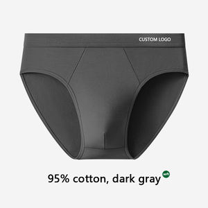 Cuecas Personalizadas para Homens, Estilo Boxer de Algodão de Cintura Média para Homens, Fábrica/Produtor de Cuecas Masculinas com Logo Personalizado - Product Image 5
