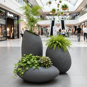 <span class=keywords><strong>Jardinière</strong></span> en fibre de verre créative nordique pour intérieur/<span class=keywords><strong>extérieur</strong></span> avec design classique, pots à fleurs sculptés à la main pour centre commercial et hôtel - Product Image 1