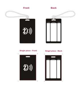 Étiquettes de bagages personnalisées en PVC rigide pour valises de voyage - Product Image 5