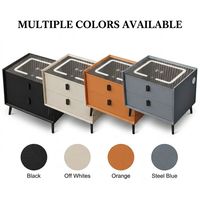 Mesa de Noche Inteligente LED para Hotel, Mesa Auxiliar Moderna Industrial, Mesa de Noche Inteligente