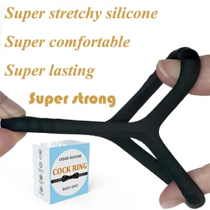 Hot Selling Triple Cock <span class=keywords><strong>Ring</strong></span> Cock Ringe für Paare spielen Verzögerung Ejakulation Männer Sexspielzeug Penis Cock <span class=keywords><strong>Ring</strong></span> - Product Image 5