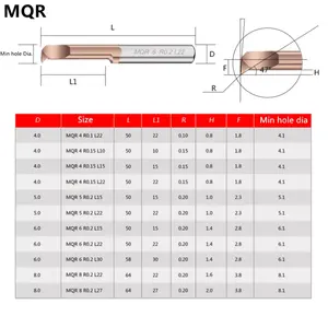 Barra de perfuração de carboneto sólido CNC, ferramenta de perfuração de alta precisão para torneamento, mini furadeira interna MGR MGL para ranhurar