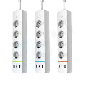Presa di alta qualità 4 u <span class=keywords><strong>prese</strong></span> tedesche 2 porta USB 1.8M <span class=keywords><strong>prolunghe</strong></span> <span class=keywords><strong>elettriche</strong></span> multifunzione Smart Plug <span class=keywords><strong>per</strong></span> ufficio casa - Product Image 3