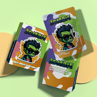 Sachet refermable personnalisé en Mylar de qualité alimentaire, découpé sur mesure, avec hologramme, toucher doux, résistant à l'humidité, pour bonbons, gelées et aliments pour animaux de compagnie