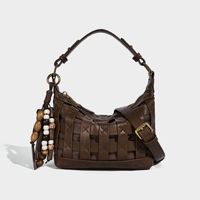 Sac à main bandoulière haut de gamme pour femme, grande capacité, en cuir mat, portable, avec fermeture éclair, design tendance