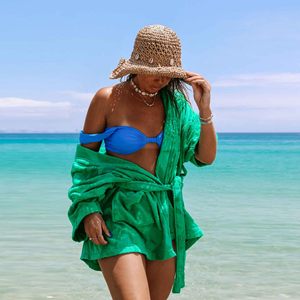 Su misura logo goffrato asciugamano Texture <span class=keywords><strong>Jacquard</strong></span> in cotone <span class=keywords><strong>accappatoio</strong></span> per il gioco da spiaggia all'aperto - Product Image 2