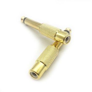 Gold Plated 6.35mm 3.5mm Audio Video <b>Adapter</b> <b>Plug</b> For Speakers Microphones High Temperature Resistant - Product Image 1