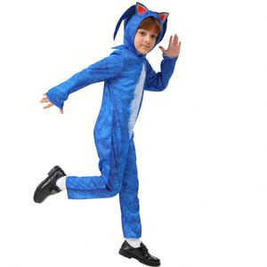 <span class=keywords><strong>Sonic</strong></span> Cartoon Unisex niños Cosplay <span class=keywords><strong>disfraz</strong></span> TV película disfraces actuación vestido para niños puesta en escena - Product Image 2