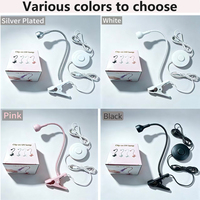 Lampe à ongles LED UV USB à col de cygne, à pédale, pour extension d'ongles et application de gel dur en salon