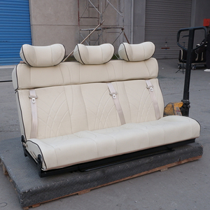 AutoLiuMa Lit de siège arrière <span class=keywords><strong>4</strong></span> places <span class=keywords><strong>en</strong></span> cuir PU, style confortable pour kits de conversion de fourgonnette de <span class=keywords><strong>camping</strong></span> Mercedes Sprinter - Product Image 4