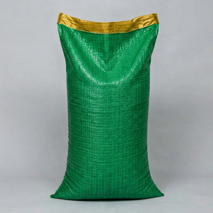 Sac d'emballage en bâche tissée PP rouge écologique pour l'agriculture, la construction et l'alimentation animale - Product Image 1