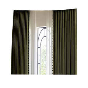 XinLan Olivgrüne Samt vorhänge 2 Paneele Set, Block Light Wärme isolierte Vorhänge für Schlafzimmer und Wohnzimmer - Product Image 2