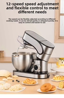 Promotion : Batteur sur socle 6-en-1 2000W 10L, moteur en acier inoxydable, entièrement automatique, pour mélanger la pâte et le lait, usage domestique/commercial, 220V-50Hz