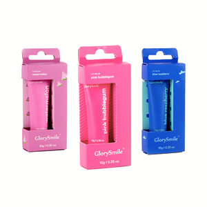 Balsamo Labbra Vegano Nutriente al Sapore di Frutta con Logo Privato Tubo Rosa Lunga Durata Idratante 10g - Product Image 1