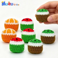 Ballon Hacky Sack en crochet fait main, tricoté, rétro rayé, pour jonglage et jeu silencieux, jouet de sport d'extérieur, en gros