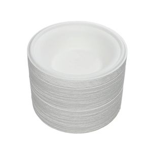 Micro-ondes aliments biodégradables à emporter smoothie riz pâtes assiette à dessert bol à sucre jetable personnalisé - Product Image 3