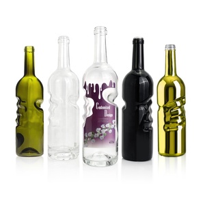 Etiquetas Personalizadas de Fábrica, Botellas de Vidrio de Cristal con Tapón de Corcho de 500ml/750ml para Vino, Licor, Brandy, Ginebra, Ron, Whisky, Vodka, Tequila - Product Image 5