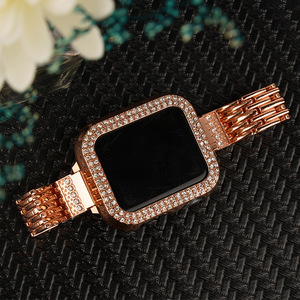 2-1 ensembles Cas + sangle pour <span class=keywords><strong>Apple</strong></span> montre bande 41mm 38mm 44mm <span class=keywords><strong>40</strong></span> <span class=keywords><strong>mm</strong></span> Métal <span class=keywords><strong>Bracelet</strong></span> Mince Diamant Lien <span class=keywords><strong>Bracelet</strong></span> iWatch série 3 <span class=keywords><strong>5</strong></span> 6 se 7 - Product Image 3