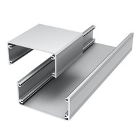 Plaque de protection arrière axe X pour machine de distribution HDDJ46100A-D, profilé d'extrusion en aluminium 6063-T5 pour module de plateforme à mouvement linéaire