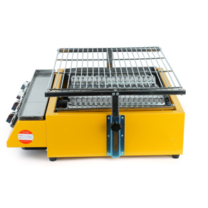 FY Barbecue commercial en acier inoxydable à 4 brûleurs-Sans fumée, portable avec allumage automatique pour restaurants ou fêtes en plein air - Product Image 5