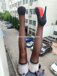 Escultura inflable gigante para mujer, patas negras <span class=keywords><strong>con</strong></span> tacones altos para publicidad - Product Image 2