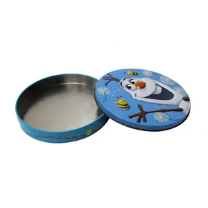 Custom Tinplate Dream Cake Tin Can Little Bear Packaging Metal Food Grade Tin Cans With Lid