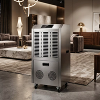 Déshumidificateur intelligent en métal robuste de 60 L/jour, système d'absorption d'humidité pour la maison, l'atelier, le laboratoire, le garage, la ferme