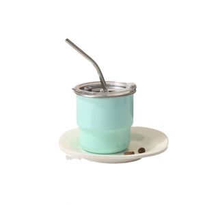 Modern Single Layer Portable Insulated <b>Coffee</b> Tea Cup New Arrival Mini Stainless Steel Office Home Dual-Use Metal Mug - Product Image 1