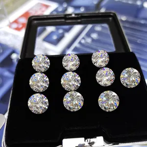 Fábrica confiável atacado def moissanite diamonds perfeito corte solto moissanite vvs com certificado internacional