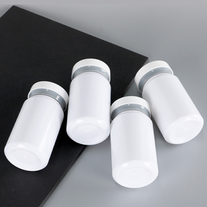 <b>100ml</b> 120ml 150ml 170ml 200ml PET <b>Plastic</b> Pill <b>Bottle</b> with Double Layer Cap Vitamin Medicine Container Frosted White Custom - Product Image 3