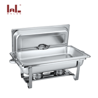 Edelstahl GN Pan Buffet Chafer Dish 9L Kapazität für Hotel & Restaurant Food Service & Lagerung