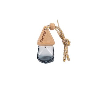 Heart Car Air Freshener Empty <b>Bottle</b> Glass Perfume Dispenser Pendant For Interior Decoration Customizable Logo - Product Image 5
