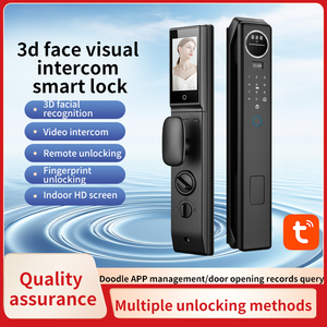Prezzo competitivo riconoscimento facciale Cerradura Tuya con Video chiamata codice di impronte digitali chiave serratura Smart porta - Product Image 2