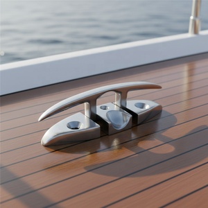 En stock Taquet de corde de pont pliant en acier inoxydable 316 de 5 pouces pour bateau - Product Image 1