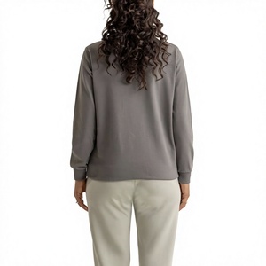Sweat-shirts pour femmes en tricot formel personnalisés de haute qualité OEM, coupe ajustée, extensibles, confortables, respirants et à séchage rapide pour l'hiver - Product Image 2