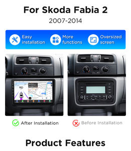 Junsun Qualcomm çip Android araba radyo Skoda Fabia 2 için 2007-2014 8-core 5G/4G Apple CarPlay Stereo 360 kamera 1.8 Ghz RDS DSP - Product Image 2