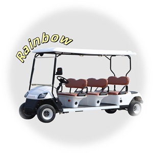 레인보우 브랜드 72v 6 인용 고속 스틸 전기 골프 카트 5kw 모터 리프터 포함 - Product Image 1
