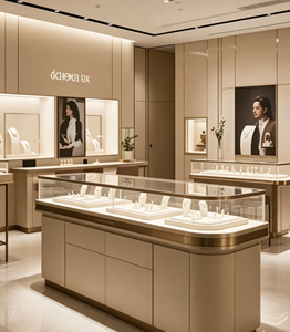 Nouvel ensemble de présentoirs à bijoux sur pied plateau de <span class=keywords><strong>vitrine</strong></span> de luxe présentoir noir présentoir de colliers de bijoux - Product Image 2