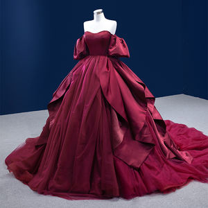 Jancember 222190 Formelle Rouge Modeste Satin Partie Élégante Robe De Soirée Robes - Product Image 4