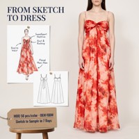 Robe Camisole Imprimée Style Français Personnalisée en Gros – Nouvelle Arrivée Été – Tenue de Plage Élégante pour Femme
