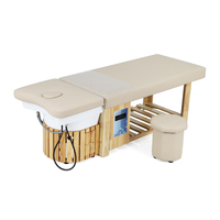 Meubles de salon de beauté Kangmei, lit de shampooing pour spa capillaire en bois avec circulation d'eau électrique thaïlandaise, avec réservoir