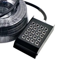 Câble audio multipaire XLR 20 canaux avec gaine en PVC pour microphone, idéal pour la scène - En stock
