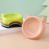 Bol d'alimentation pour animaux de compagnie en silicone écologique en forme de chat mignon et coloré pour chiens, chats, petits animaux, mangeoire à alimentation lente