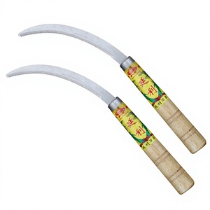 Yanli <b>Mini</b> Sickle <b>Saw</b> Wooden-handled Agricultural Serrated Scythe Fine-toothed Utility Knife for Grass Weed Crop Cutting China - Product Image 1