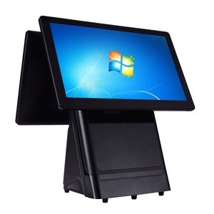 15.6'' Windows/Android POS System Cash Register Dual Screen All in One Machine Custom 58/80mm <b>Printer</b> QR <b>Scanner</b> Payment Kiosk - Product Image 4