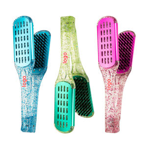 <span class=keywords><strong>Vendita</strong></span> calda piastra per parrucchieri piastra per capelli <span class=keywords><strong>in</strong></span> Nylon doppia spazzola morsetto per pettine <span class=keywords><strong>a</strong></span> forma di V non male strumenti per lo Styling casa fai <span class=keywords><strong>da</strong></span> te - Product Image 5