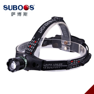 Lampe frontale Suboos Q5 rechargeable à LED, faisceau puissant, mise au point réglable, légère, pour le camping et la pêche - Product Image 2