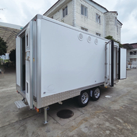 Camion de restauration mobile personnalisé entièrement équipé, remorque alimentaire rapide avec cuisine complète et remorque alimentaire à double zone homologuée DOT