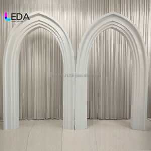 Arco de Fondo Metálico para Eventos y Bodas, Diseño Nuevo de LEDA, Color Blanco, para Decoración de Fiestas - Product Image 3