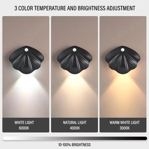 Lámpara de Pared con Sensor de Movimiento Inalámbrica Tipo C USB para Cocina, Dormitorio, Sala de Estar, Iluminación Interior - Product Image 6